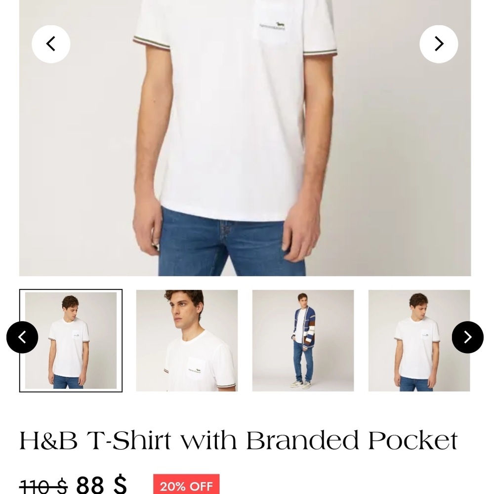 Harmont & Blaine White Short Sleeve Tee